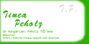 timea peholz business card